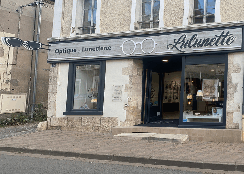 Enseigne boutique Lulunette Optique à Bourges réalisée par Signarama Bourges