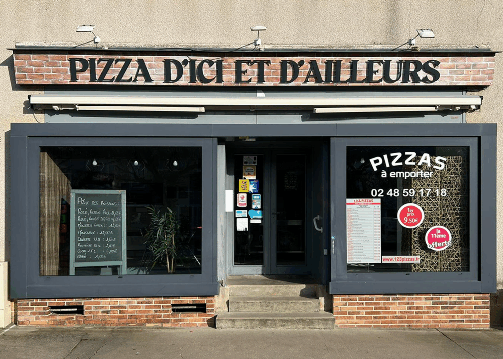 Enseigne façade Pizza d’Ici et d’Ailleurs à Bourges par Signarama Bourges