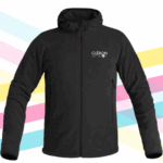 Veste polaire noire personnalisée CLÉRON DIFFUSION. Titre : Veste polaire personnalisée CLÉRON DIFFUSION.