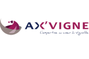 Logo Ax’Vigne, conseil et expertise au service des vignobles.